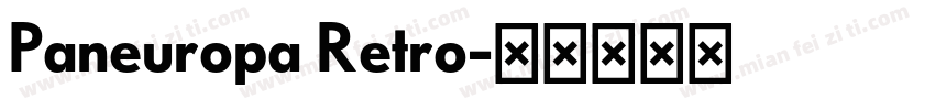 Paneuropa Retro字体转换